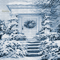 Y.A.M._New year Christmas background blue - Animovaný GIF zadarmo
