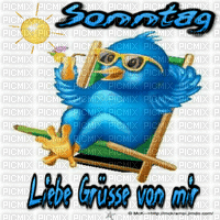 sonntag gruß - GIF animado gratis