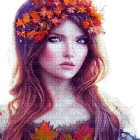 kikkapink autumn woman fantasy - ilmainen png