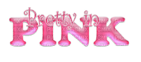 pretty in pink/words - zdarma png