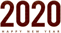 Kaz_Creations 2020-Happy-New-Year-Logo-Text - darmowe png
