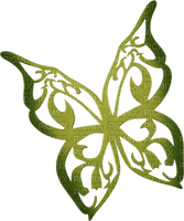 dolceluna green butterfly - zdarma png