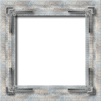 Cadre.Frame.Silver.Gris.Victoriabea - Free PNG