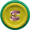 Button green yellow - PNG gratuit
