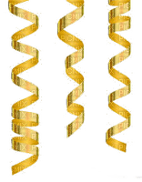 gold streamer deco - Free PNG