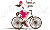 Kaz_Creations Girl On Bike - png gratis