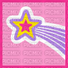 Shooting star sticker - Zdarma animovaný GIF