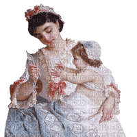 madre i bebe  vintage dubravka4 - PNG gratuit