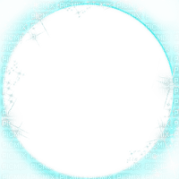 turquise frame transparent with stars - безплатен png