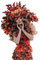 kikkapink autumn fantasy woman crown - PNG gratuit