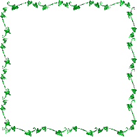 chantalmi cadre frame feuille leaf vert green - Gratis geanimeerde GIF