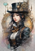 steampunk girl - zdarma png