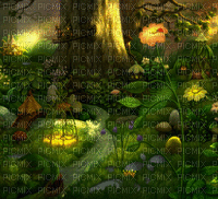 animated fantasy forest background - Ilmainen animoitu GIF