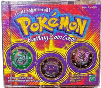 vintage pokemon battling coin game - 無料png