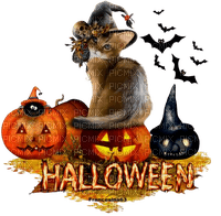 loly33 chat halloween - PNG gratuit