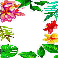 Y.A.M._Summer flowers frame - 免费动画 GIF