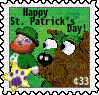 Petz Happy St. Patrick's Day Stamp - gratis png