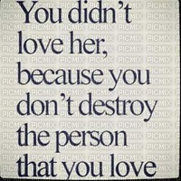 you didn't love her - png gratis
