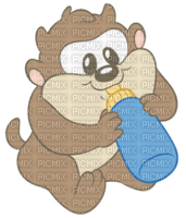 Baby Tazz with bottle - PNG gratuit