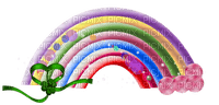 Kaz_Creations Rainbow Rainbows - png ฟรี