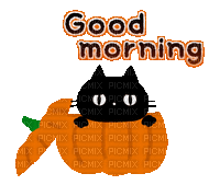 Good Morning Halloween - Бесплатный анимированный гифка
