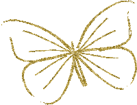 chantalmi papillon butterfly gold doré - GIF animado gratis
