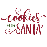 Christmas Text Cookies Santa Claus - Bogusia - bezmaksas png