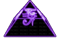 Eye of Horus pyramid animated gif - GIF animé gratuit