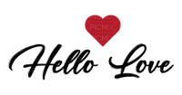 hello Love / words - Free PNG