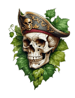 skull pirate - zdarma png