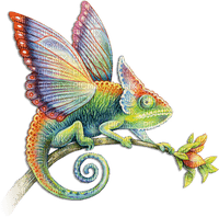 soave deco animals Chameleon fantasy rainbow - png gratuito