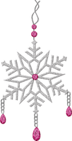 Kaz_Creations Deco Snowflake Dangly Things Colours - zadarmo png