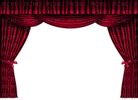 Kaz_Creations Deco Curtains Red - Free PNG