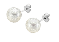 Earrings White - By StormGalaxy05 - gratis png