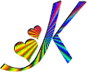 Kaz_Creations Alphabets Colours Letter  K - Бесплатный анимированный гифка
