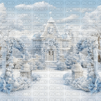 Blue winter landscape background animated Rox - GIF เคลื่อนไหวฟรี