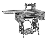 vintage sewing machine bp - 免费PNG