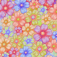 Colorful Sakura Background - Free animated GIF