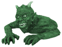 Y.A.M._Gothic, demon, horror green - gratis png