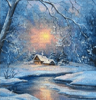 Rena blue Winter Hintergrund Background - png gratis