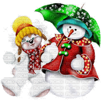 Kaz_Creations  Snowman Snowmen Creddy Teddy Animated - Free animated GIF