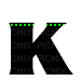 Kaz_Creations Alphabets Green  Letter K - Бесплатный анимированный гифка