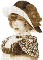 femme vintage - png grátis