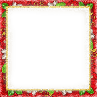 Frame.Red.Green.Gold.White - KittyKatLuv65 - gratis png