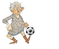 grandma fun oma grand-mère granny    femme woman frau  tube human person people gif anime animated animation ball grand mere - GIF animate gratis