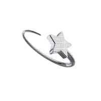 metal star ring - PNG gratuit
