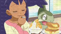 Pokémon ♡ Iris  Axew♥ - GIF animé gratuit