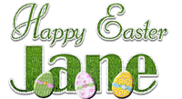 Kaz_Creations Logo Text Happy Easter Jane - png ฟรี
