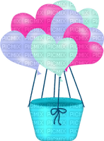 kikkapink deco scrap heart balloon - gratis png