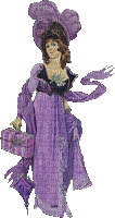 femme,retro,purple,Ledi vintage gif,Pelageya - 無料のアニメーション GIF